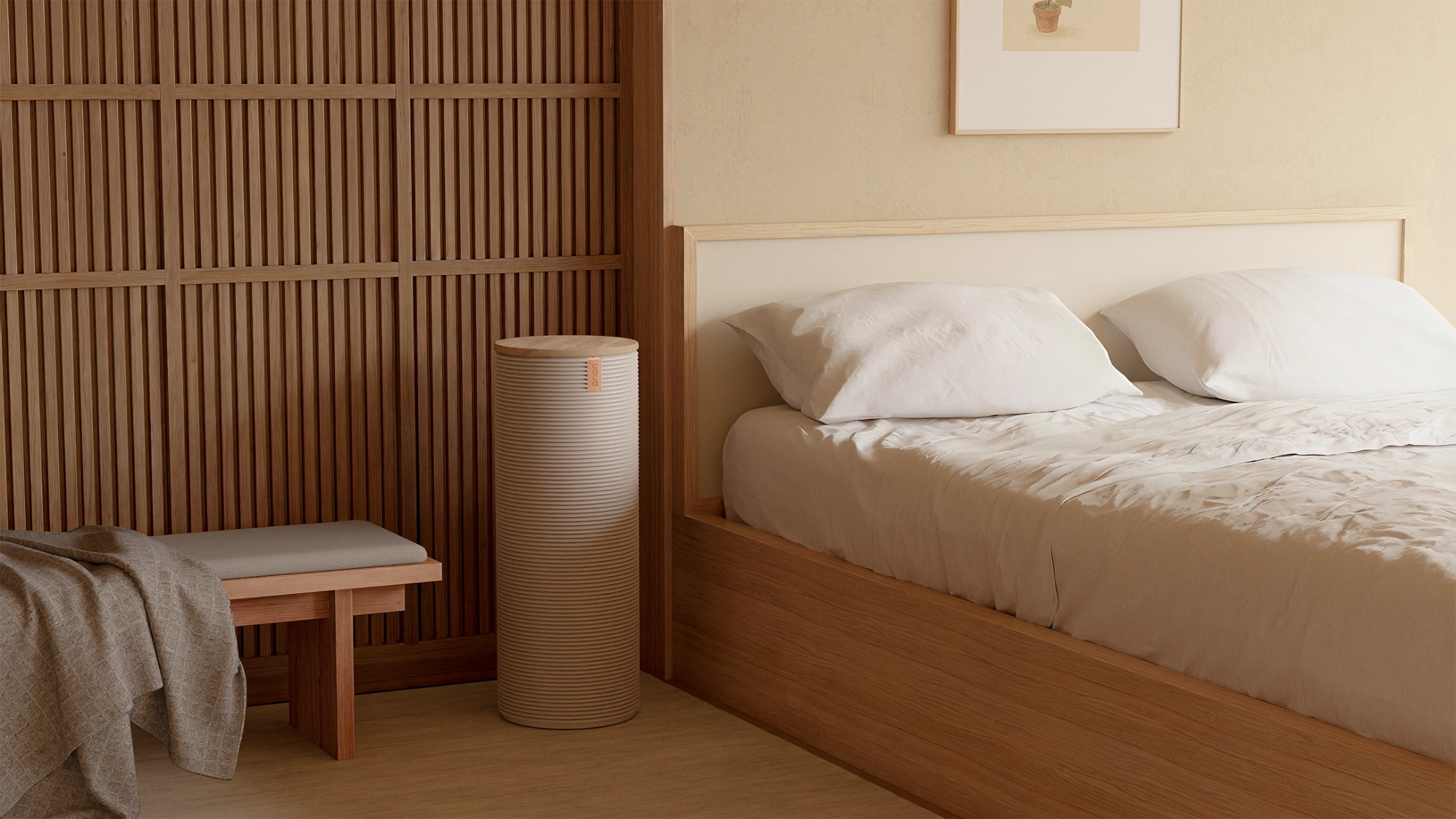 Orion sleep system in a Japanese-inspired bedroom