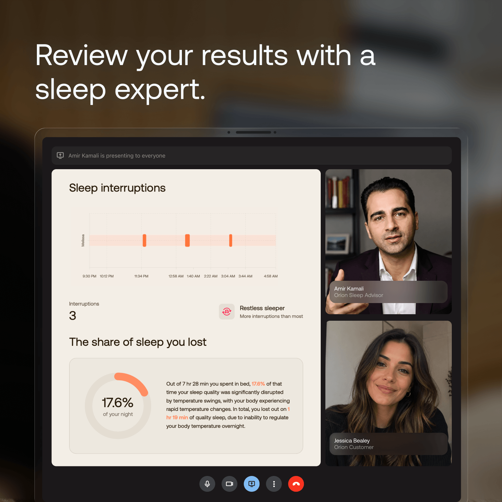 Orion Sleep Disruption Test